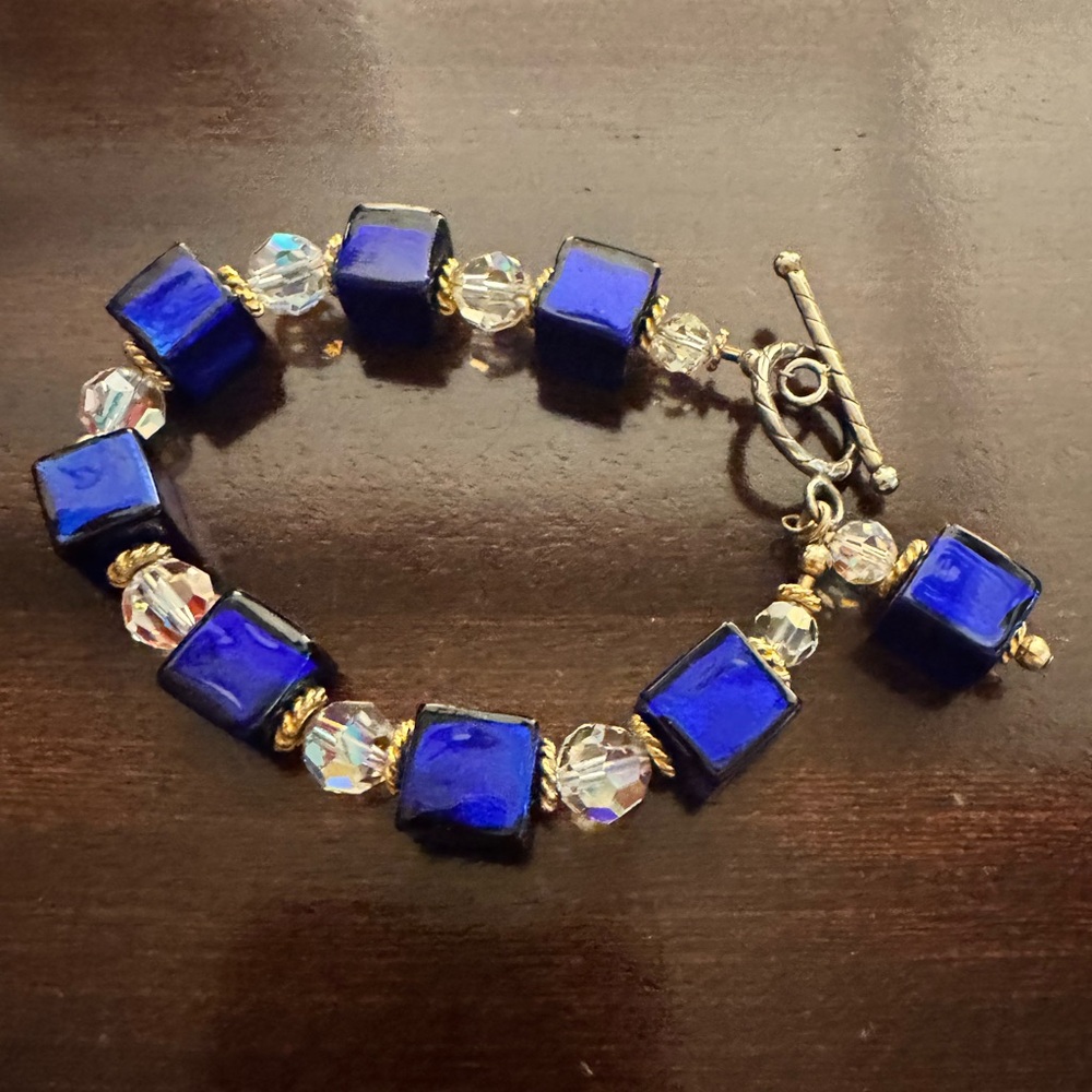 Murano Glass Handmade Venetian Bead Bracelet
